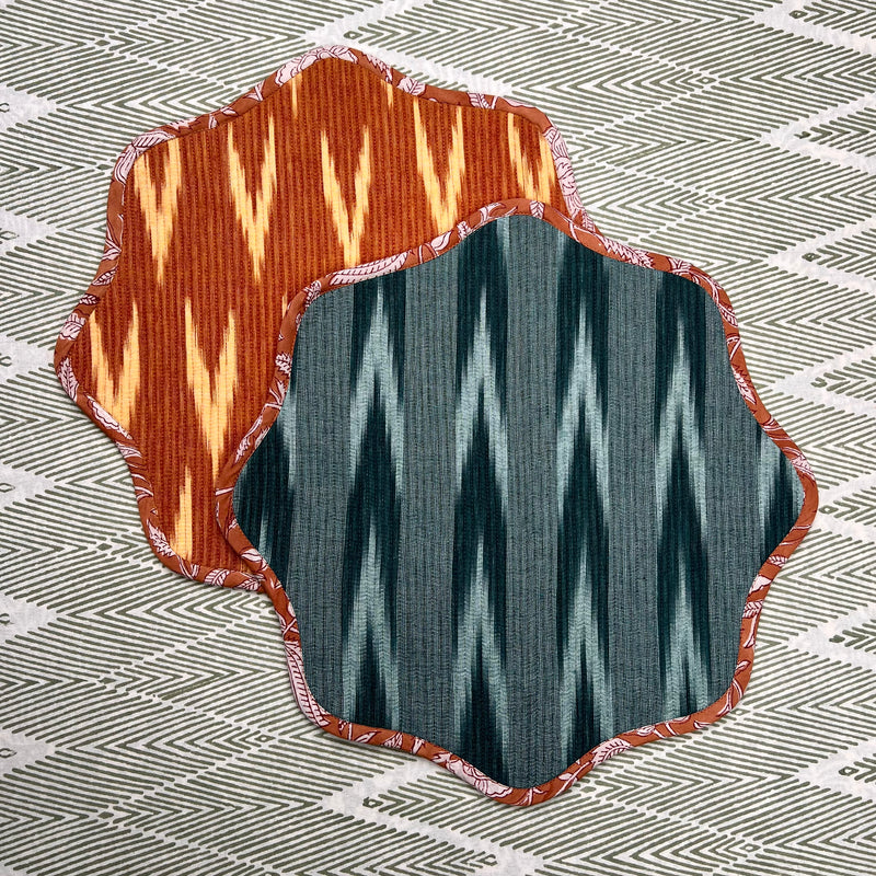 ‘The Breakfast’ Placemat - Scallop - Ikat