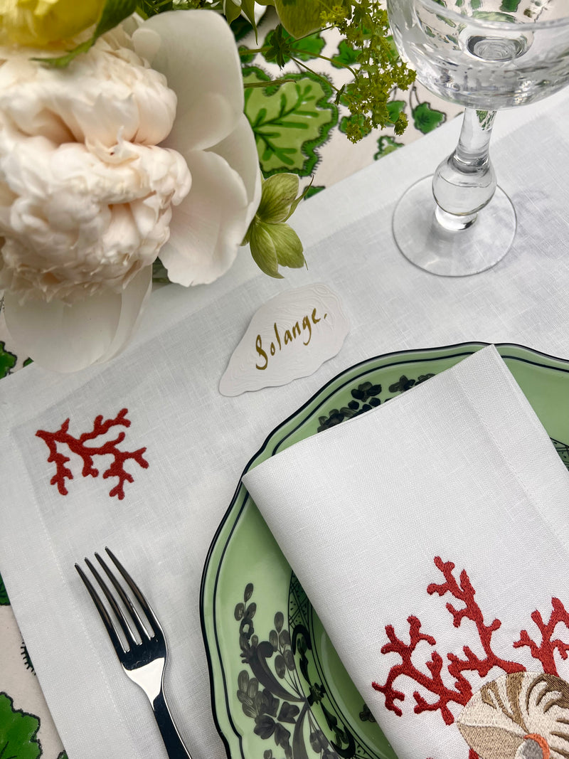 Luxury Place Cards - Oyster (White)