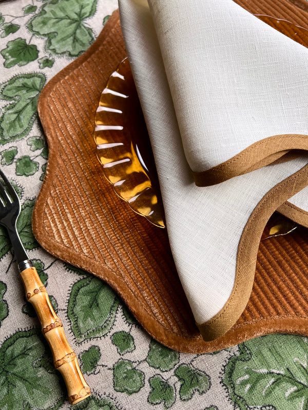 ‘The Breakfast’ Placemat - Scalloped Velvet