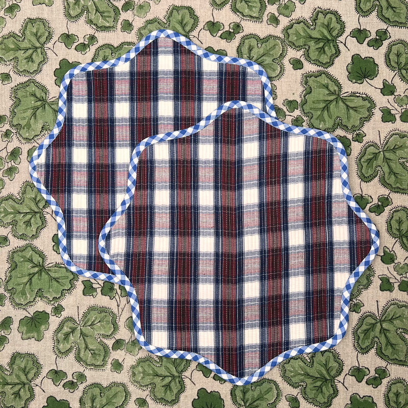 Gift Set: Blue Gingham & Tartan Set