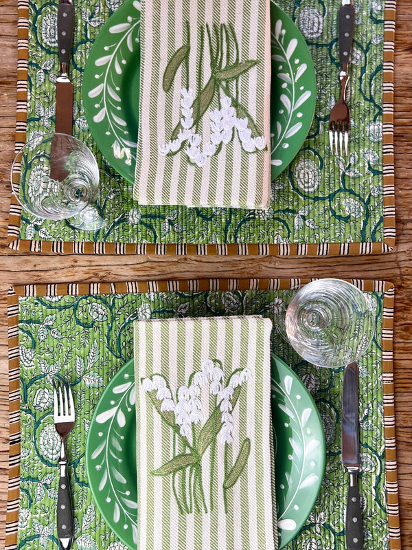 NEW LILY OF THE VALLEY NAPKIN