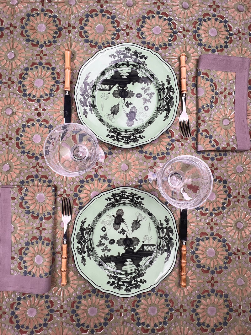 ‘The Kaleidoscope’ Napkin Set - Sage, Rust, Blue, Taupe