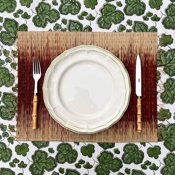 The Rush Placemat - Maroon Ikat