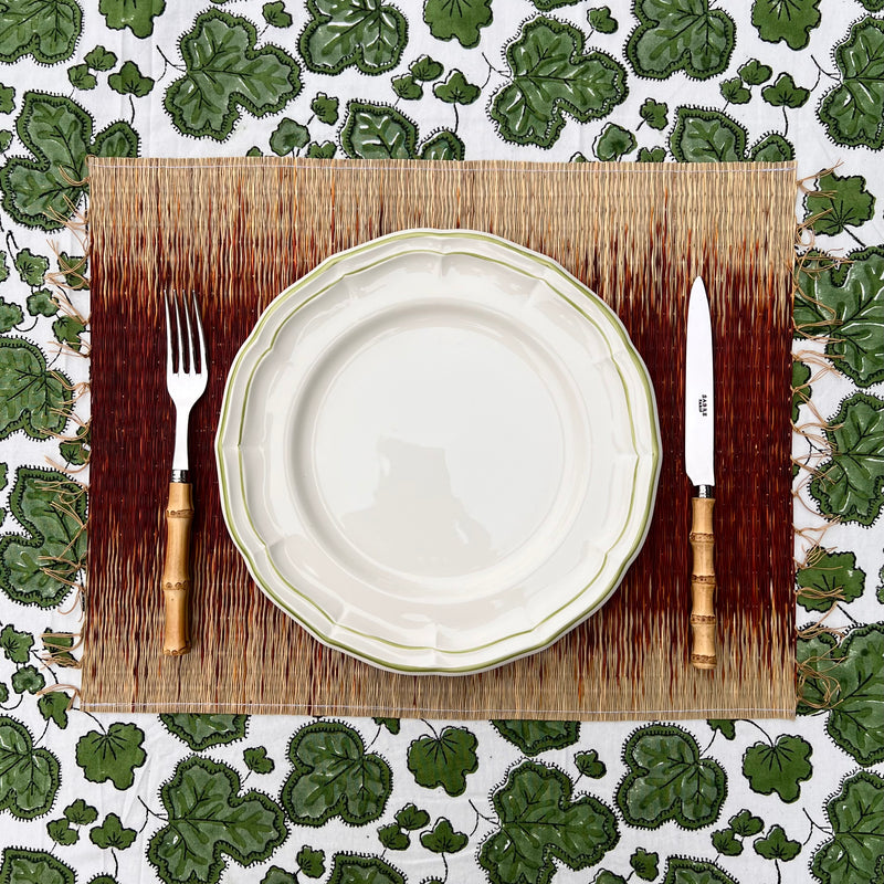 The Rush Placemat - Maroon Ikat