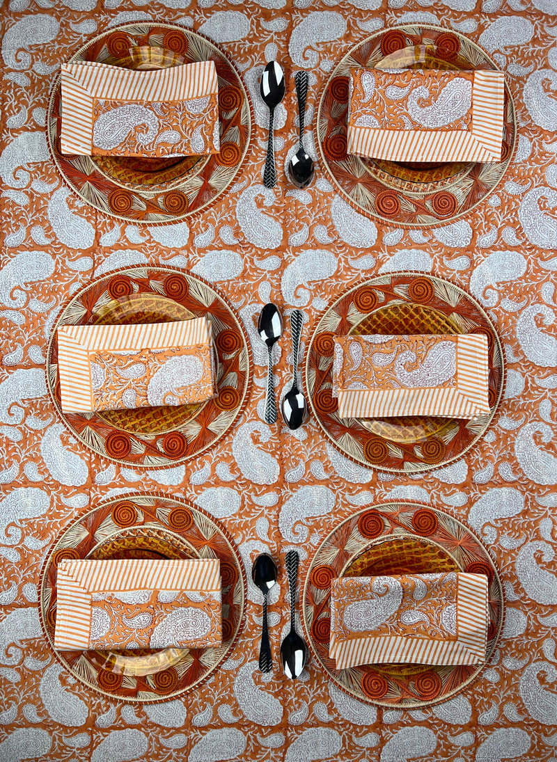 The Paisley Bandana Tablecloth (Mandarin)