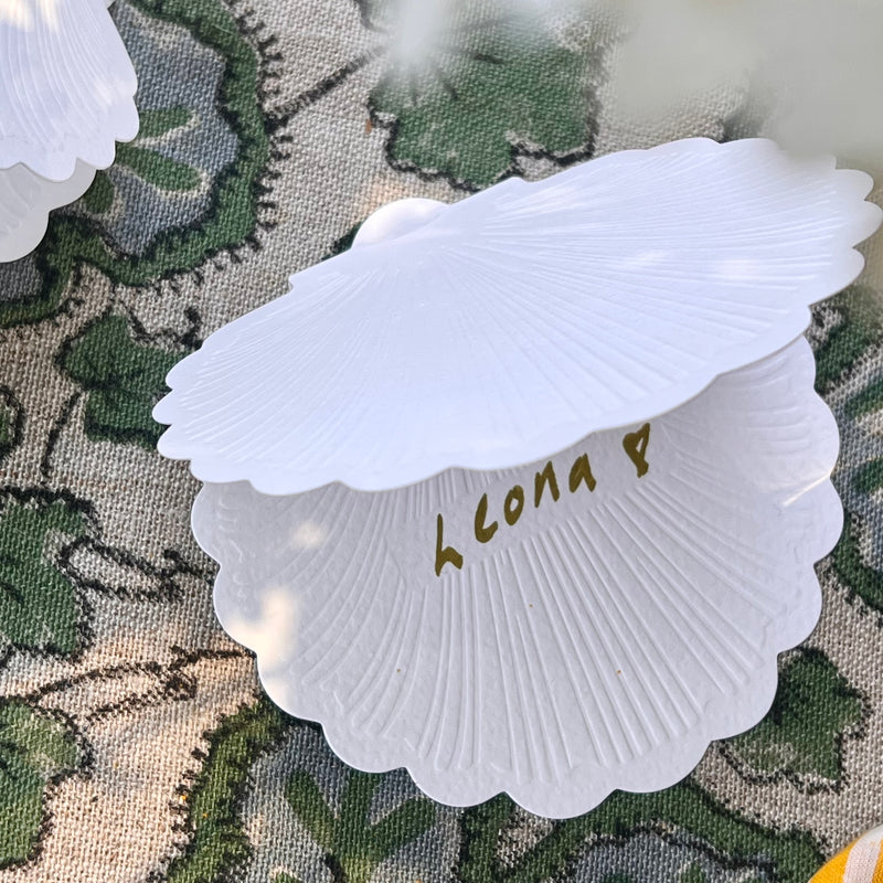 Luxury Place Cards - Scallop Shell