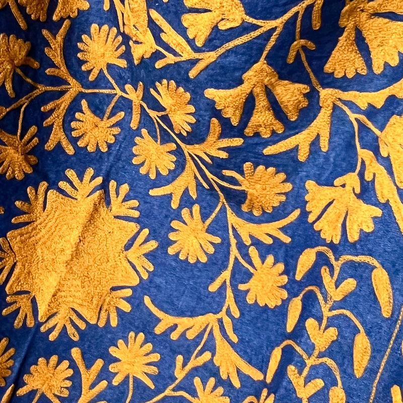 Suzani Cloth Denim Jeans & Mustard