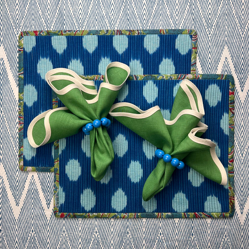 Curated Table Set: Blues & Greens