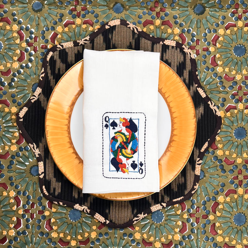 ’House of Cards’ Napkins  - Queen of Spades ♠️ (version 2)