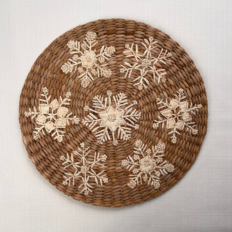 ’The Raffia Placemat’ - Snowflakes