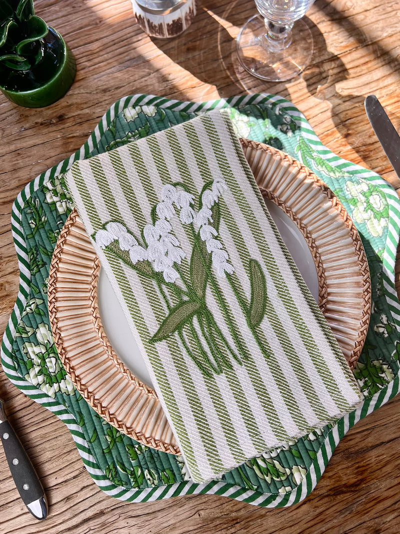 NEW LILY OF THE VALLEY NAPKIN