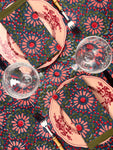 ‘The Kaleidoscope’ Tablecloth - Blue, Red, Pink, Moss