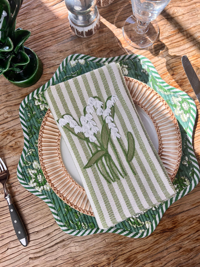 NEW LILY OF THE VALLEY NAPKIN