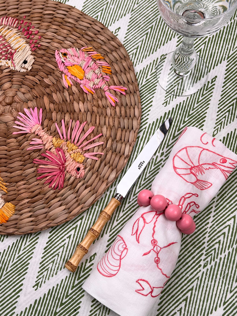 Curated Table Set: Pink Seafood