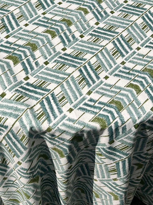 ‘The Ikat’ Tablecloth - Blue Green