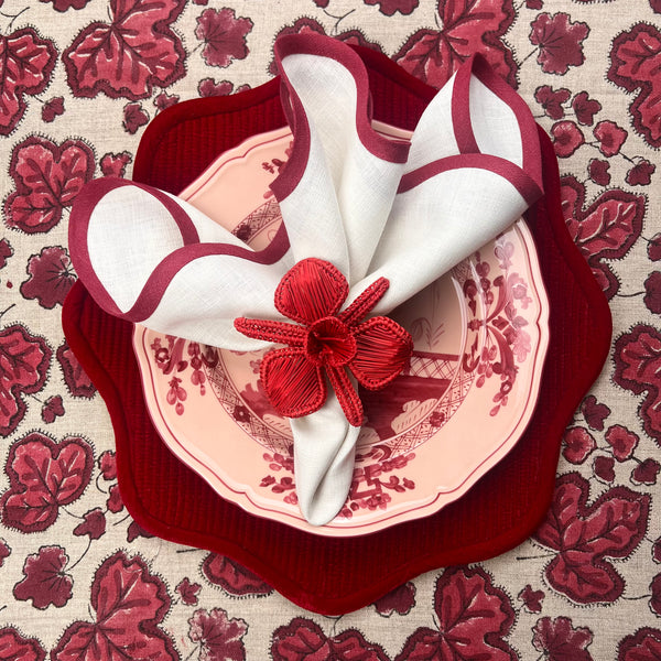 ‘The Breakfast’ Placemat - Scalloped Velvet