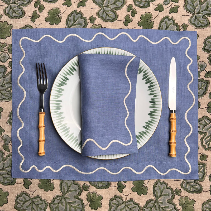 ‘The Squiggle’ Placemat- 100% Linen