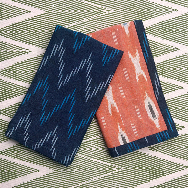 Reversible Napkin (Set of Four) Teal/Apricot
