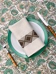 ‘The Floral’ Tablecloth - Green, Taupe, Beige