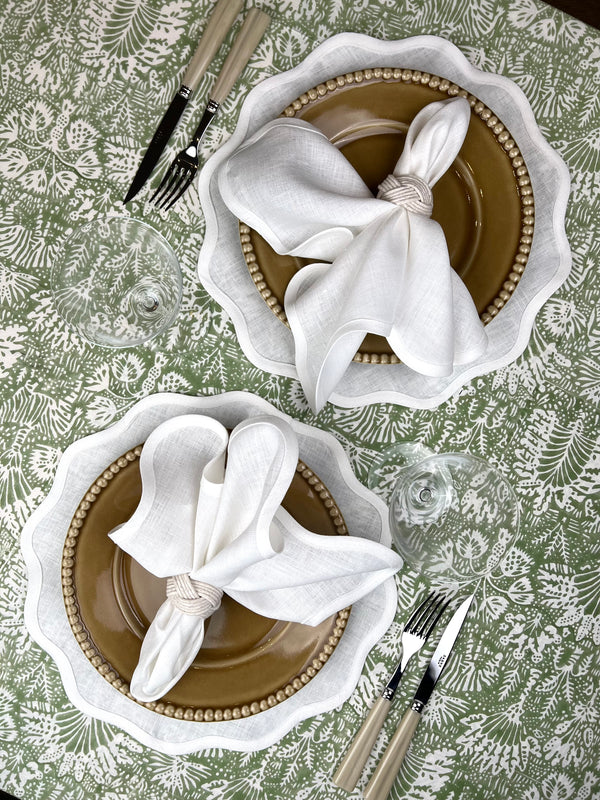 ‘The Scallop Arena’ Placemat - 100% Linen