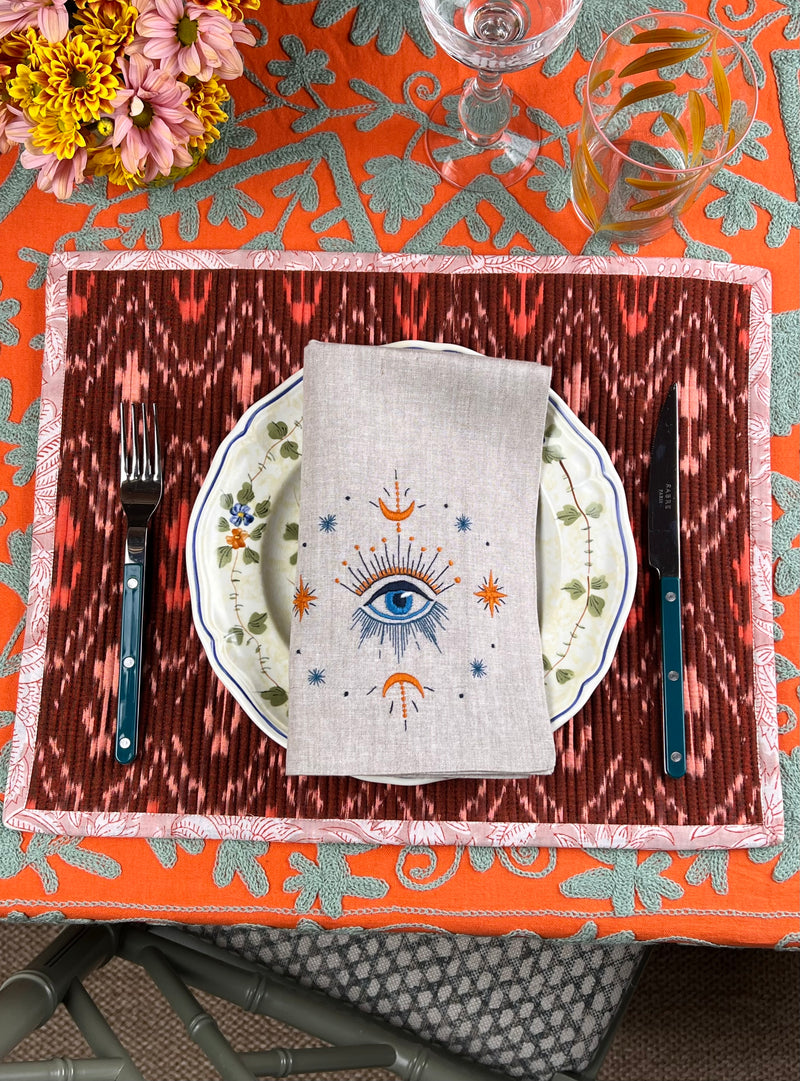 Gift Set: Four Talisman Napkins (handmade)