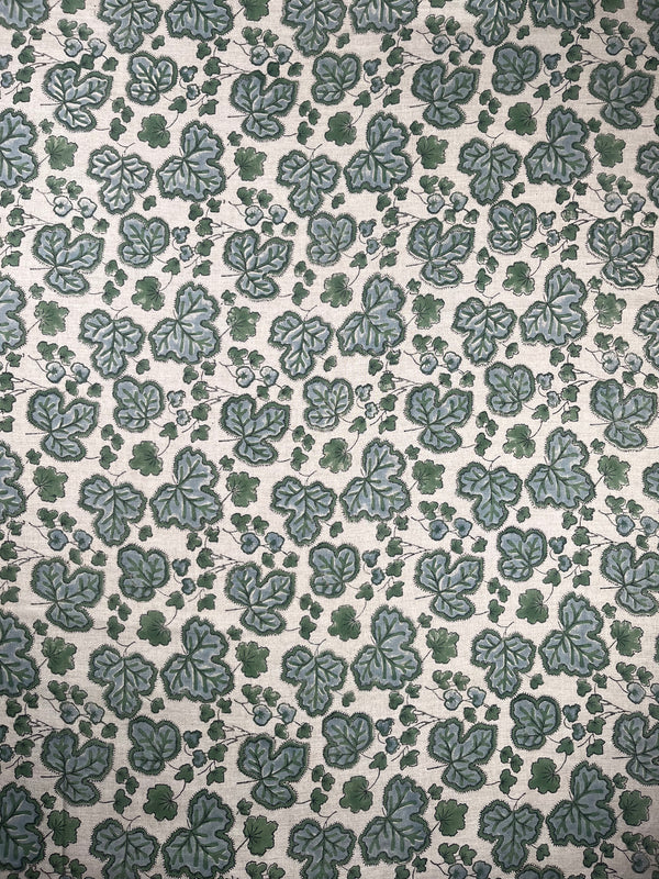 ’THE FIGUE LEAF’ TABLECLOTH (Green & Blue)