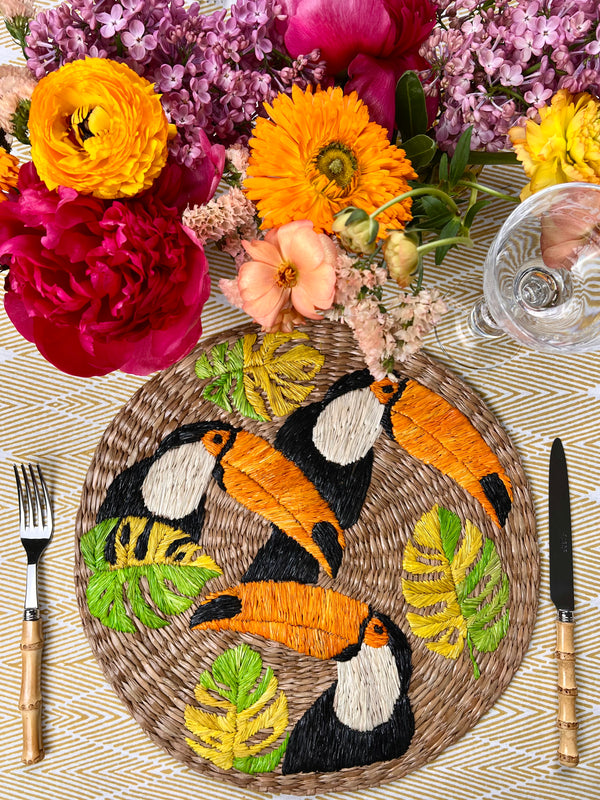 ’The Summer Placemat’ - Toucan Birds