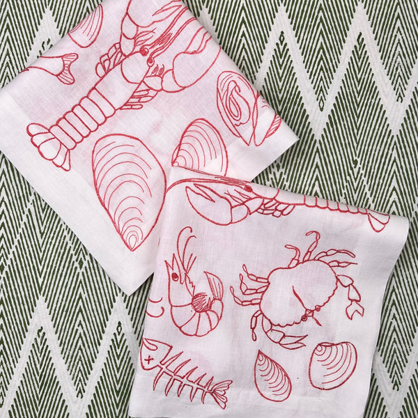 Curated Table Set: Pink Seafood