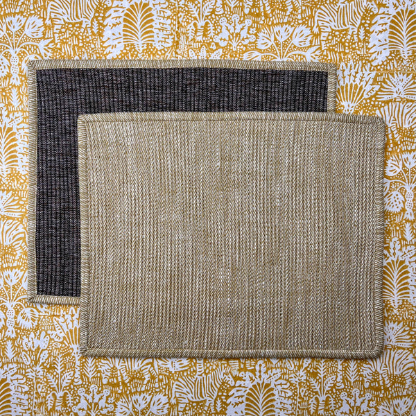 THE BREAKFAST TEXTURED LINEN PLACEMAT