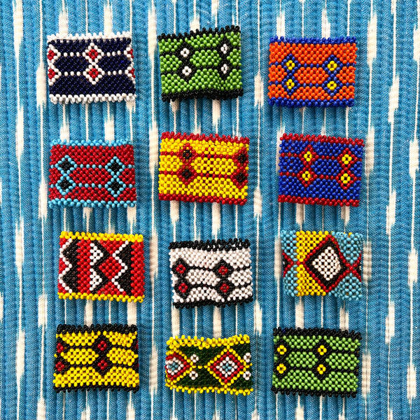 Set of 12 Maasai Beaded Napkinrings