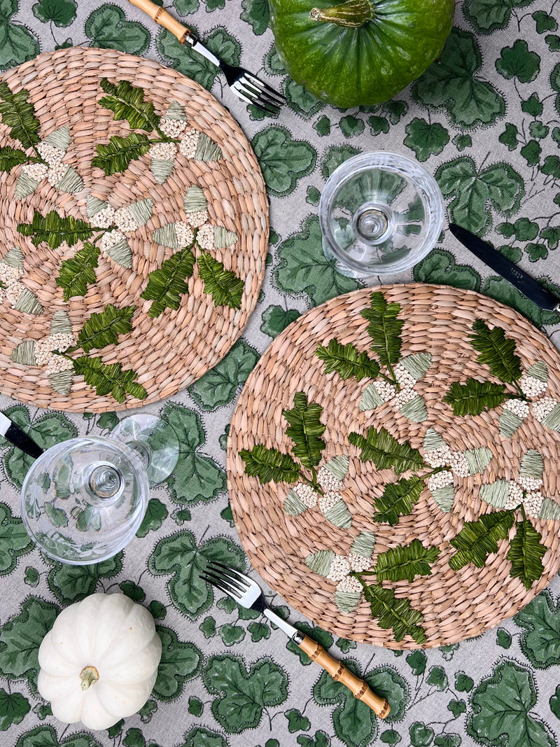 ’The Raffia Placemat’ - Acorn Sprigs