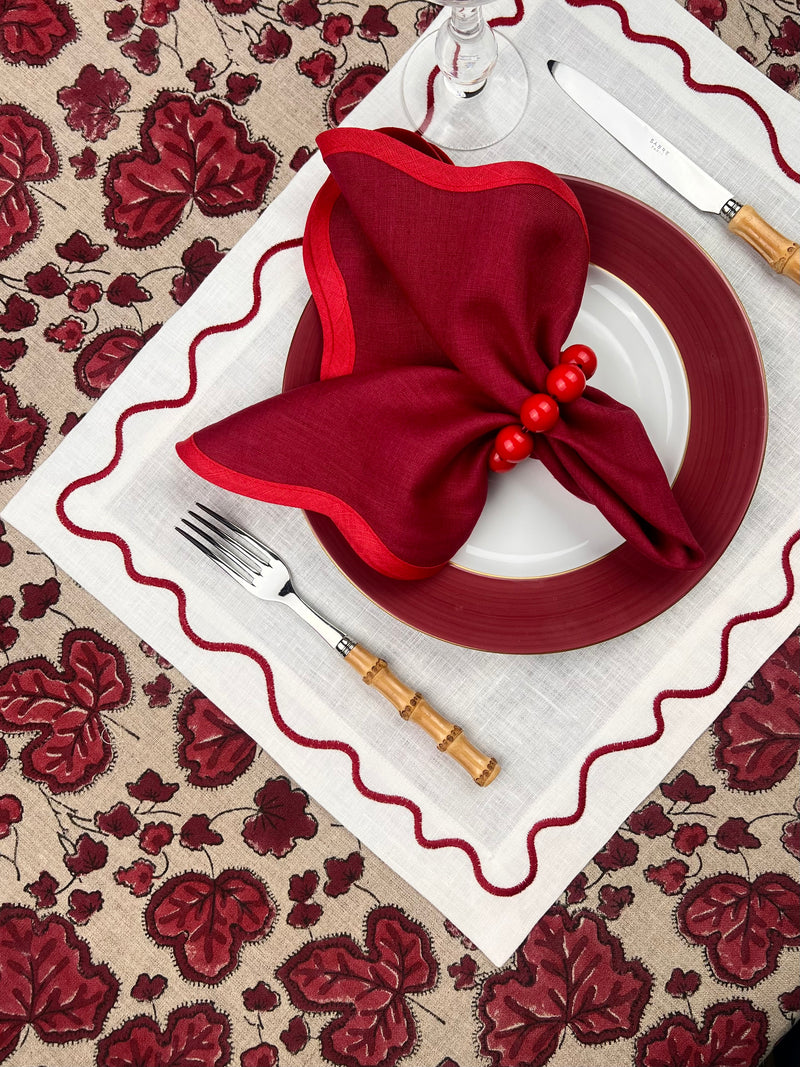 ‘The Squiggle’ Placemat- 100% Linen