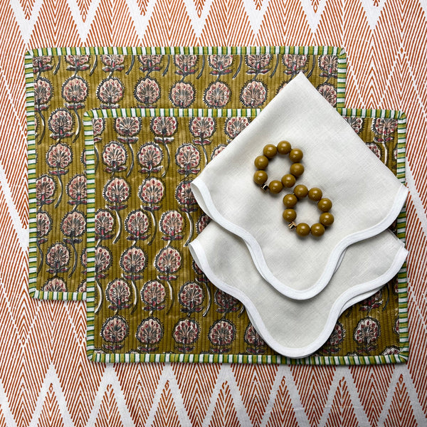 Curated Table Set: Green, blues & Olive