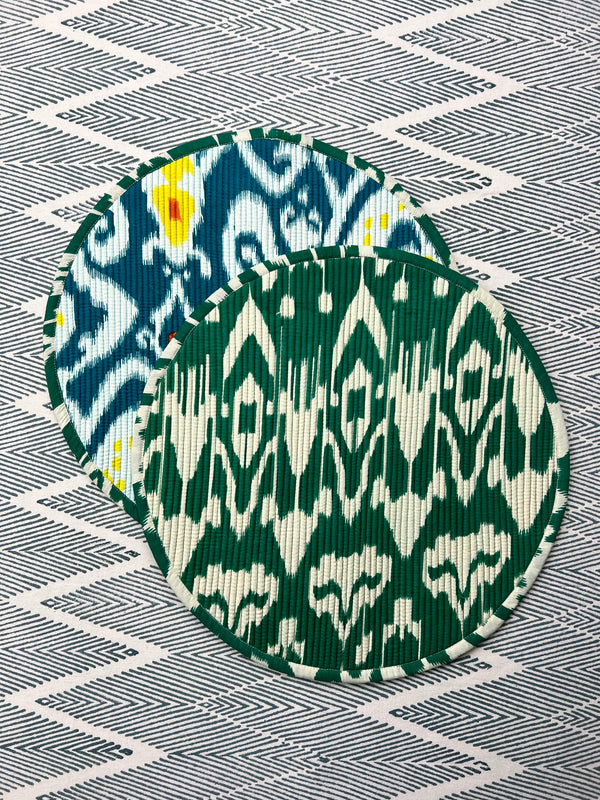 THE BREAKFAST IKAT ROUND PLACEMAT