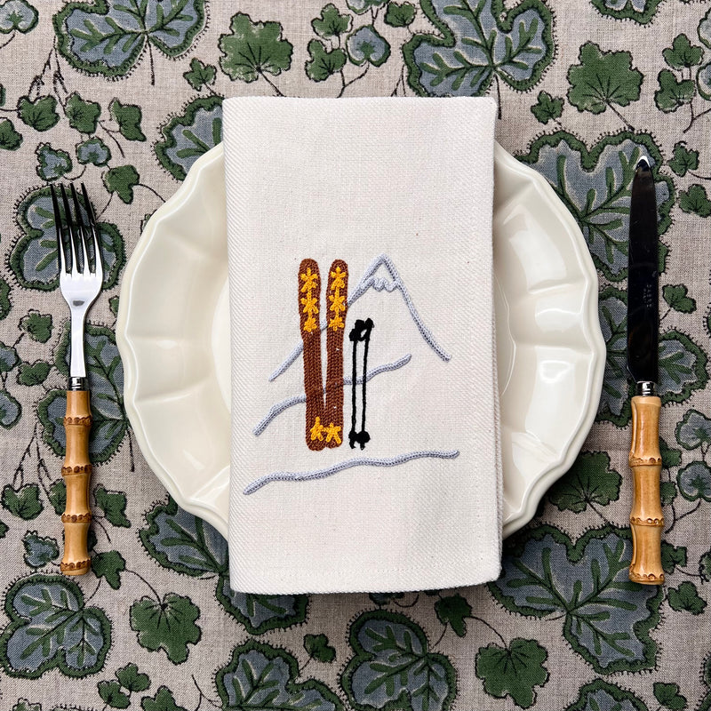 ’The Summit’ - Ski Napkin (Brown)