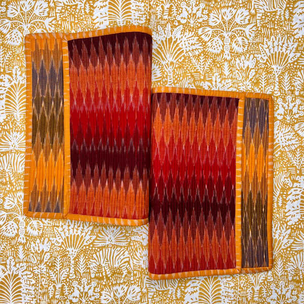 Gift Set: Set of 4 vibrant ikat placemats