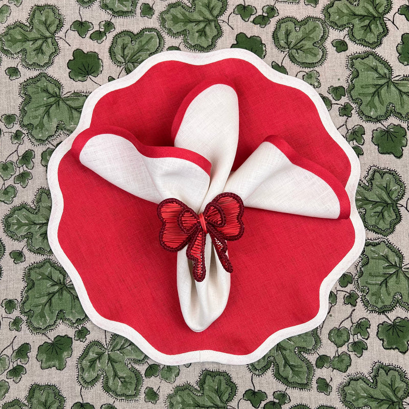 ‘The Scallop Arena’ Placemat - 100% Linen