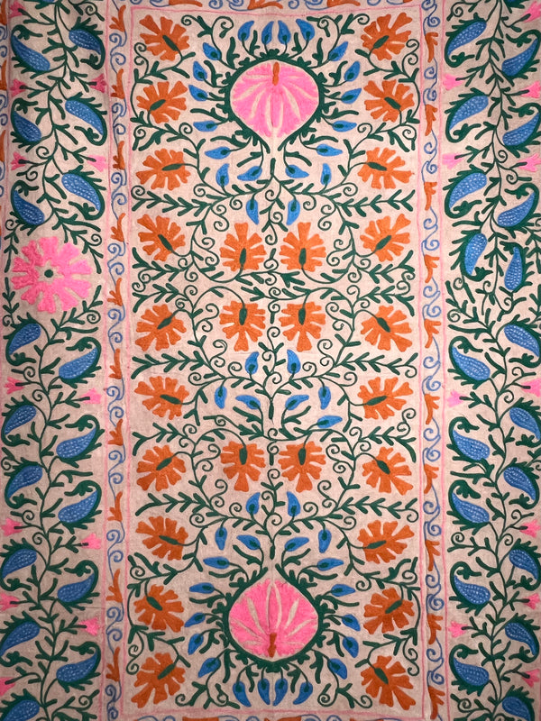 Suzani Cloth Beige & Multicoloured