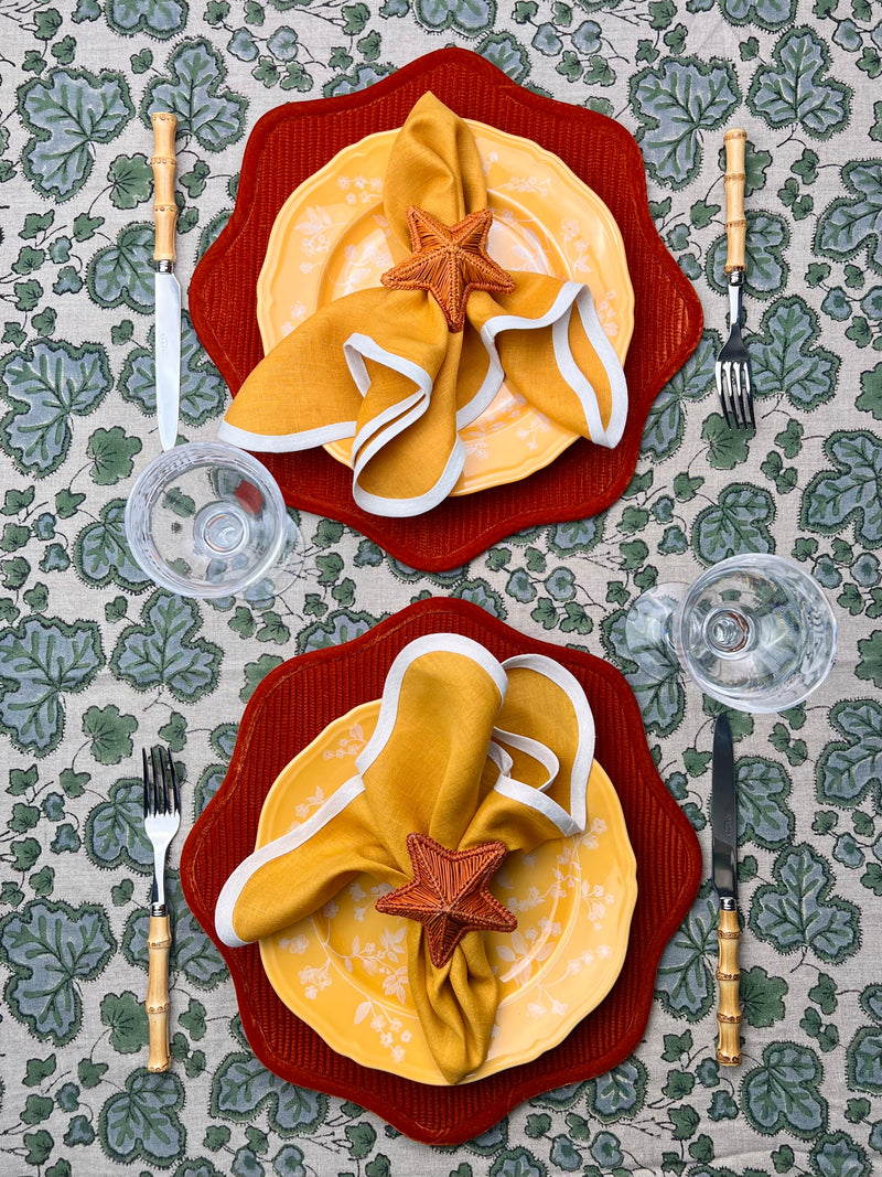 Velvet Scalloped Placemats