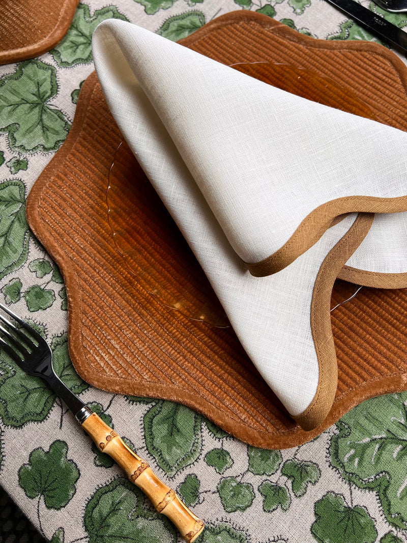 ‘The Breakfast’ Placemat - Scalloped Velvet