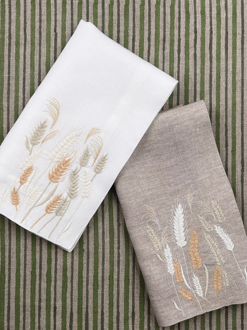 The Harvest Napkin - Hand Embroidered