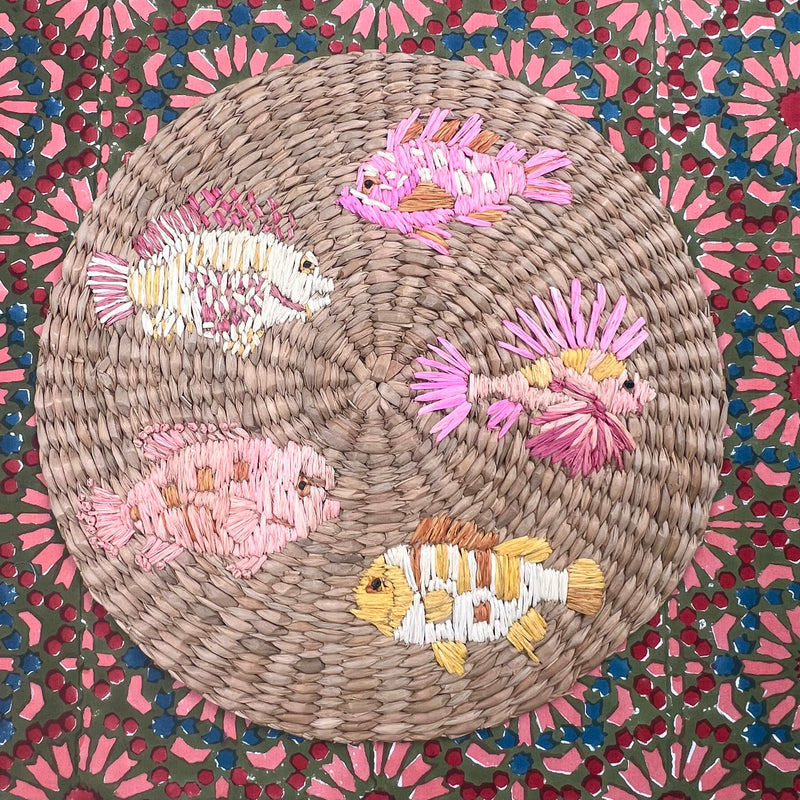 Gift Set: 4 x Pink Fish Placemats