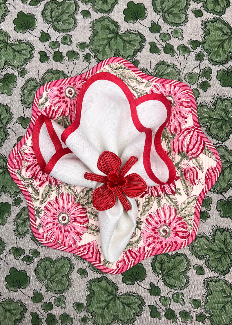 ‘The Breakfast’ Placemat - Scallop - Block Print