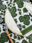 ’The Figue Leaf’ Napkins Set - Swedish Green - Cotton