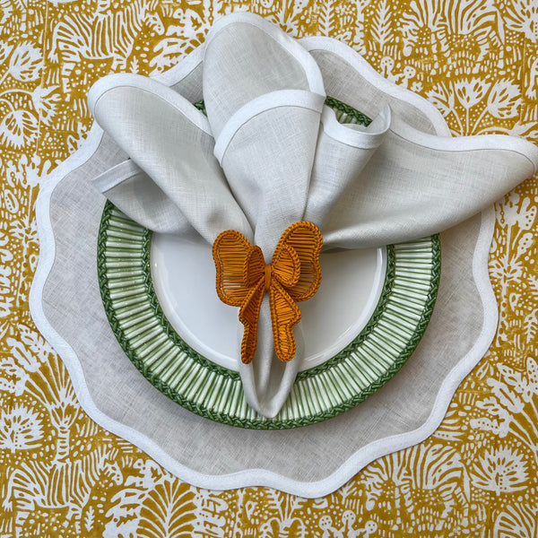 ‘The Scallop Arena’ Placemat - 100% Linen