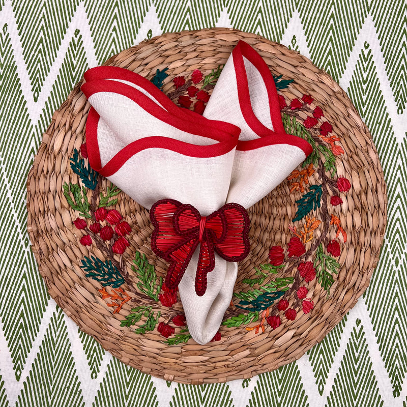 ‘The Raffia Placemat’ - Christmas Wreath