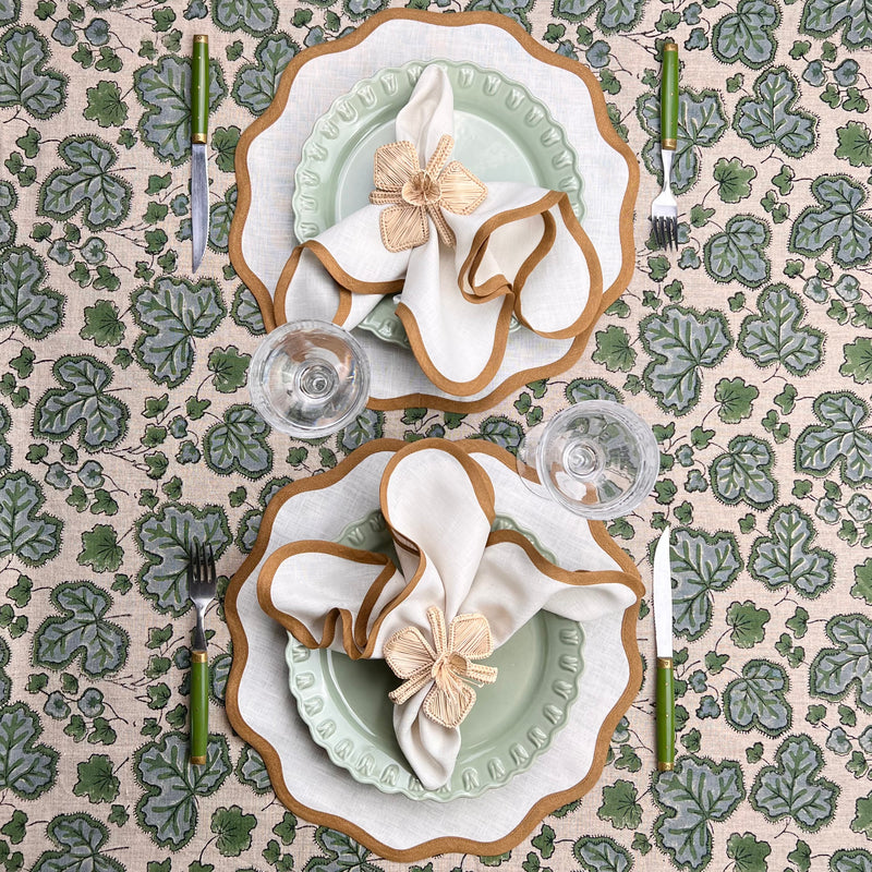 ‘The Scallop Arena’ Placemat - 100% Linen