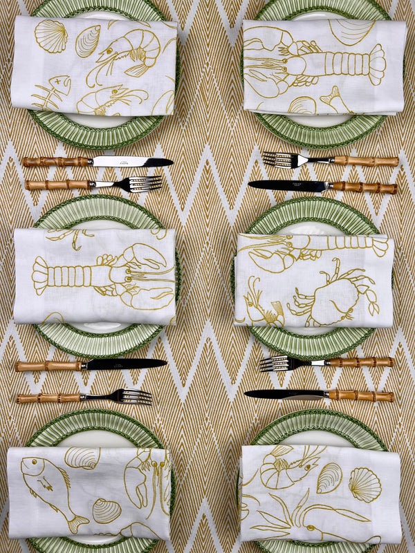 ‘The ZigZag’ Tablecloth - Tuscan Sun