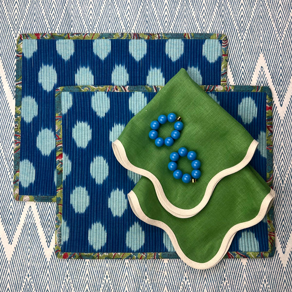 Curated Table Set: Blues & Greens