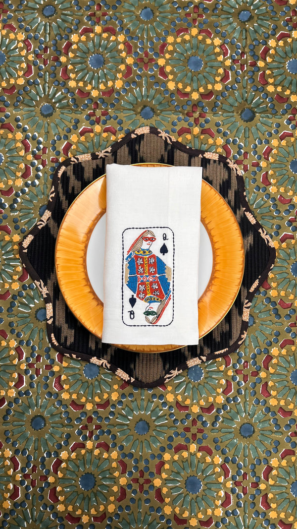 ’House of Cards’ Napkins  - Queen of Spades ♠️ (version 3)